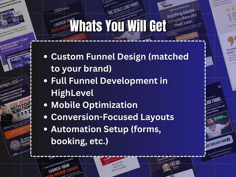 Funnel Setup Full Custom Gohighlevel Funnel Design | Lead Generation & Sales - Etsy