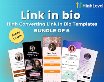 GoHighLevel Link na Bio Templates – Pacote de Funil de Geração de Leads