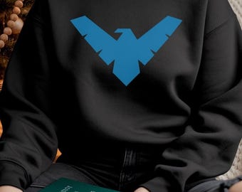 Nightwing Inspired Hoodie | DC Comics Superhero Sweatshirt Cosplay & Streetwear