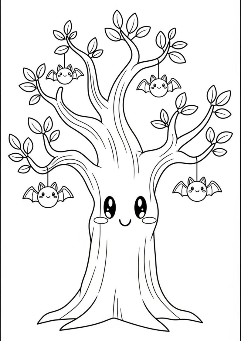 20 Cute Halloween Coloring Pages for Kids | Fun Spooky Coloring Book ...