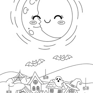 20 Cute Halloween Coloring Pages for Kids | Fun Spooky Coloring Book ...