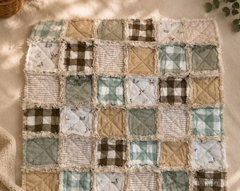 Mallard Duck Rag Quilt, Newborn, Infant, Toddler, and Even Adult Sized Blankets