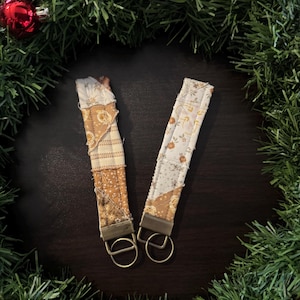Fabric Wristlet Keychain - Patchwork