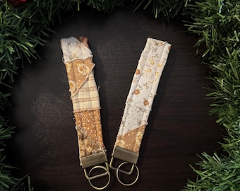 Fabric Wristlet Keychain - Patchwork