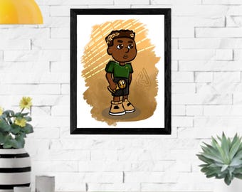 Giannis Antetokounmpo poster inspired by his Greek heritage (frame not included