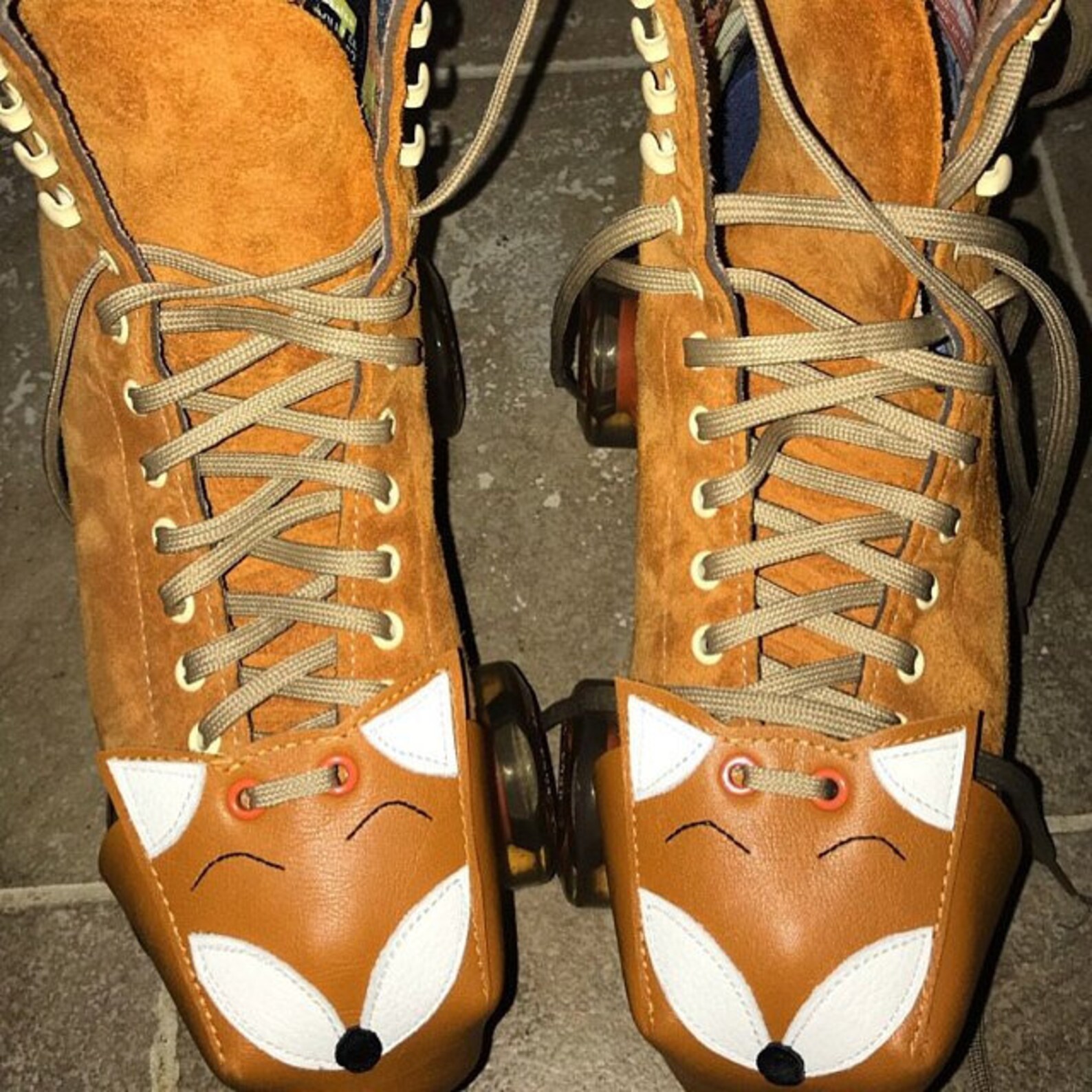 The FOXES Quad Roller Skates Toe Guards in Leather Etsy