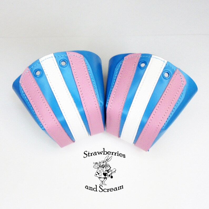 STRIPES Quad Roller Skates Toe Guards in Leather Etsy
