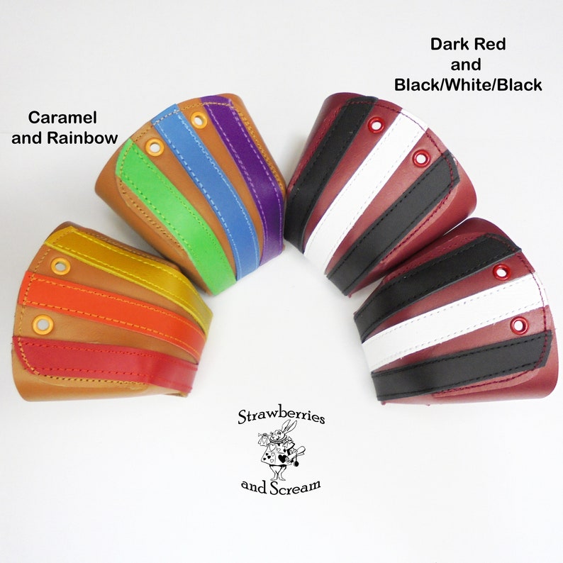 STRIPES Quad Roller Skates Toe Guards in Leather Etsy