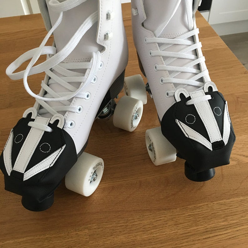 The ANIMALS Quad Roller Skates Toe Guards in Leather Etsy