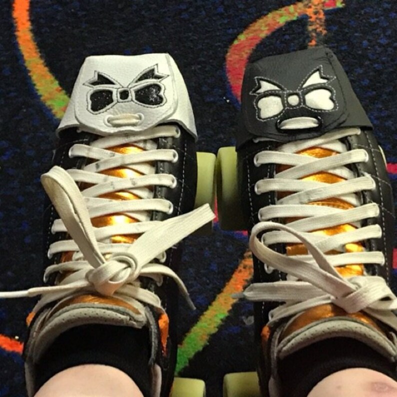 BOWS Quad Roller Skates Toe Guards in Leather Etsy