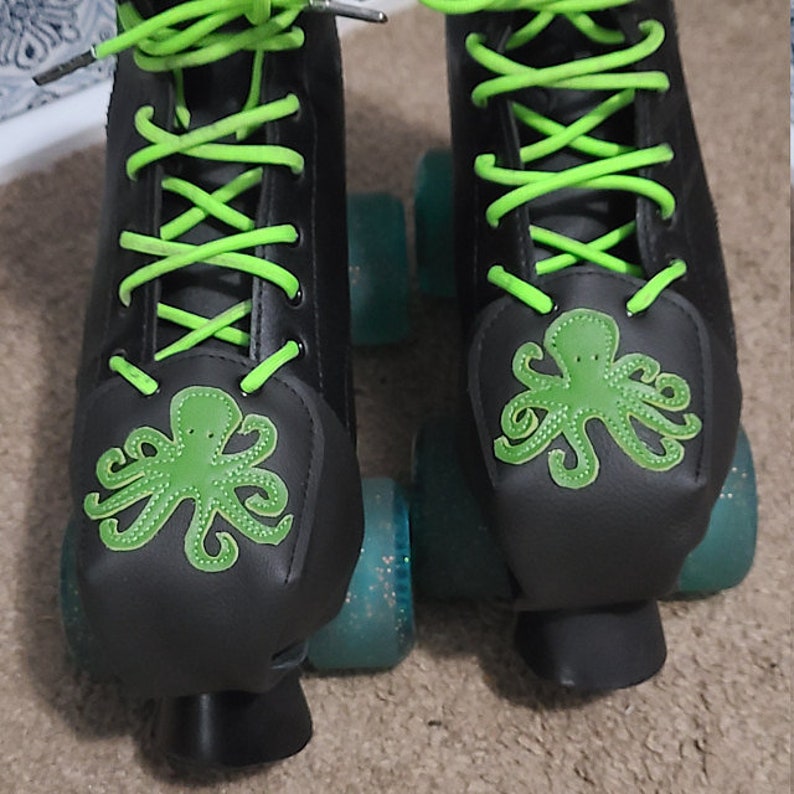 OCTOPUS Quad Roller Skates Toe Guards in Leather Etsy