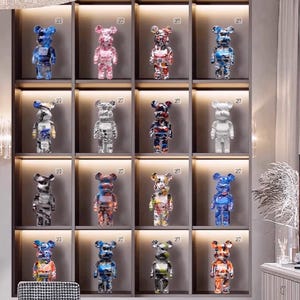 Designer Bear Collectible Figure | Pop Art Bear Statue | Modern Home Décor Figurine