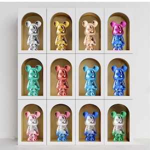 Chrome Metallic Decorative Figure – Colorful Collectible Ornament