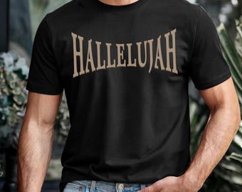 Camiseta unisex Aleluya Bella Canvas 3001 para hombre y mujer, camiseta religiosa cristiana