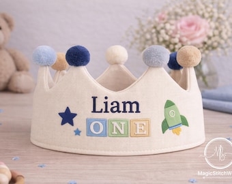 Baby Crown Embroidered