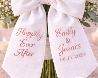 Embroidered Couple Initials Custom Sash, Romantic Bridal or Prom Style, Burgundy Script Embroidery Art, Special Event or Celebration Gift