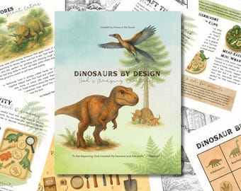 Christian Dinosaur Unit Study | Faith-Based Science Lessons, Crafts (PDF Download)