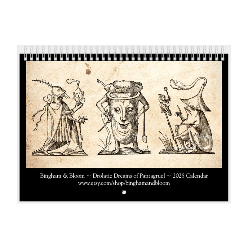2025 Gothic Calendar Etsy