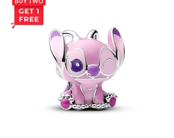 Disney Lilo and Stitch Angel Charm - For Pandora and European Bracelets