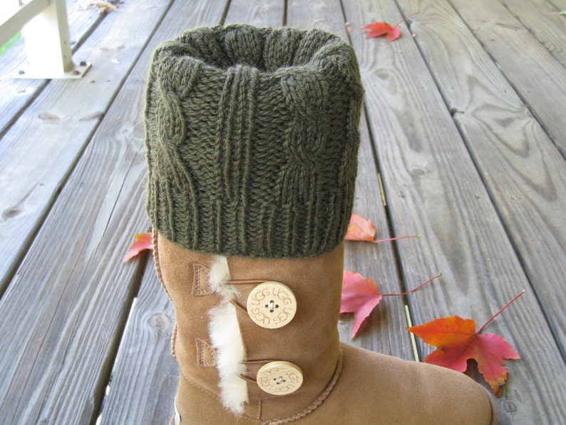 Cable knit Leg Warmers Boot Cuffs Boot Cover Ugg 100 Etsy