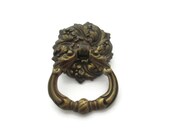 Vintage French Provincial ring pull with backplate
