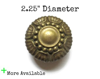 Antique Bronze Flower Rustic Dresser Drawer Etsy