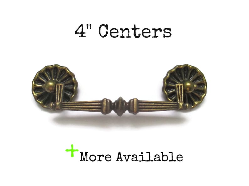 Vintage Drawer Pull 4 Centers Bail Pulls Or Handles Etsy