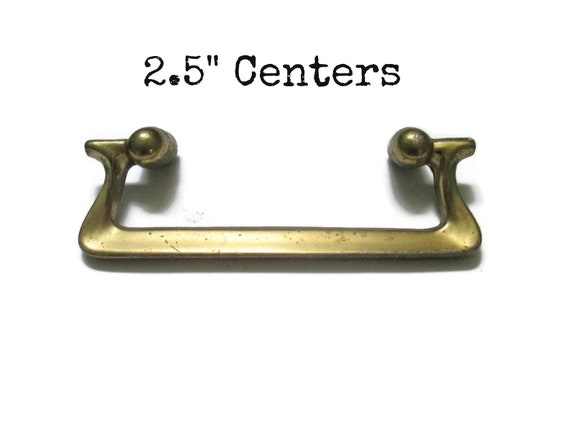 Vintage Drawer Pull 2 1 2 Inch On Center Hole Spacing Sale Etsy