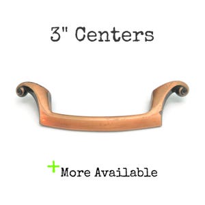 MCM Vintage Drawer Pull 3&quot; centers Copper Tone Handle