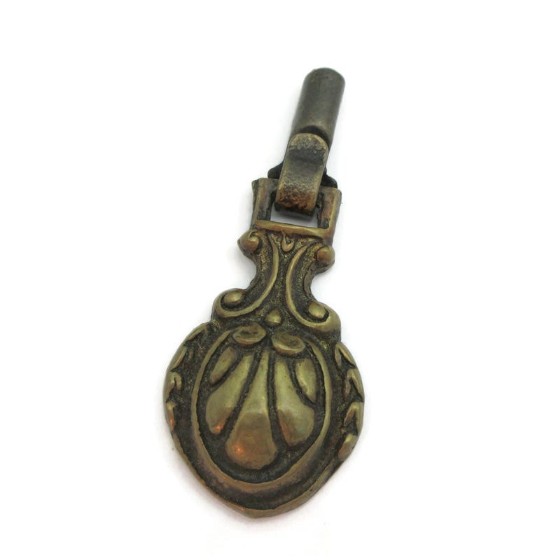 Brass Vintage Drop Pull Ornate Swinging Handle Teardrop Hanging