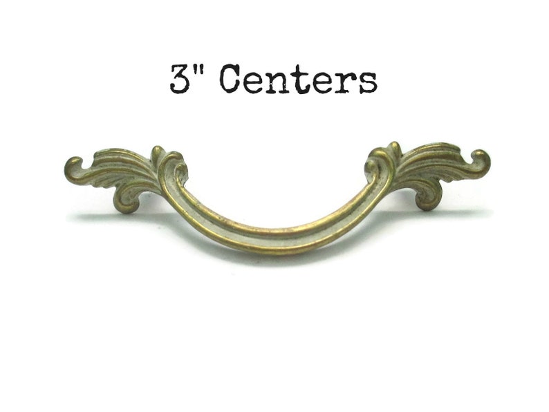Vintage French Provincial Drawer Pull 3 Centers 3 Inch Etsy