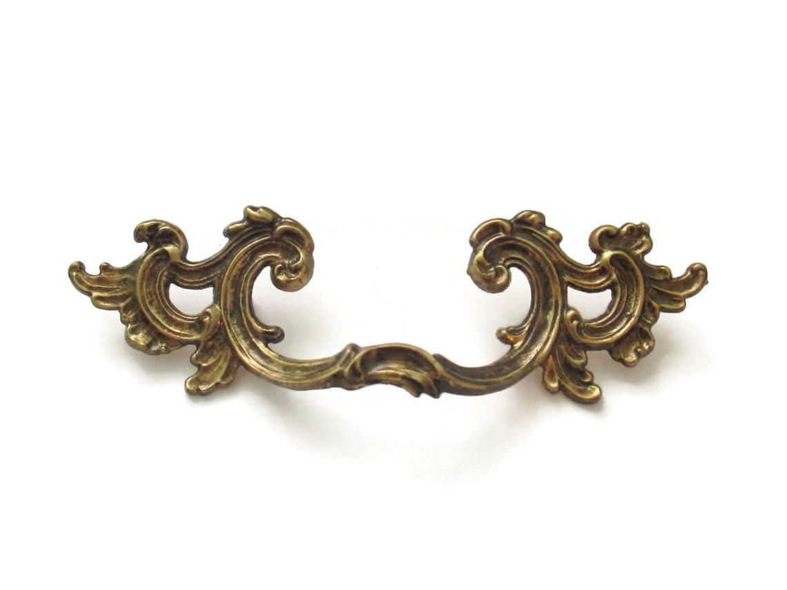 1 Vintage French Provincial Drawer Pull 3.5 centers RARE Etsy