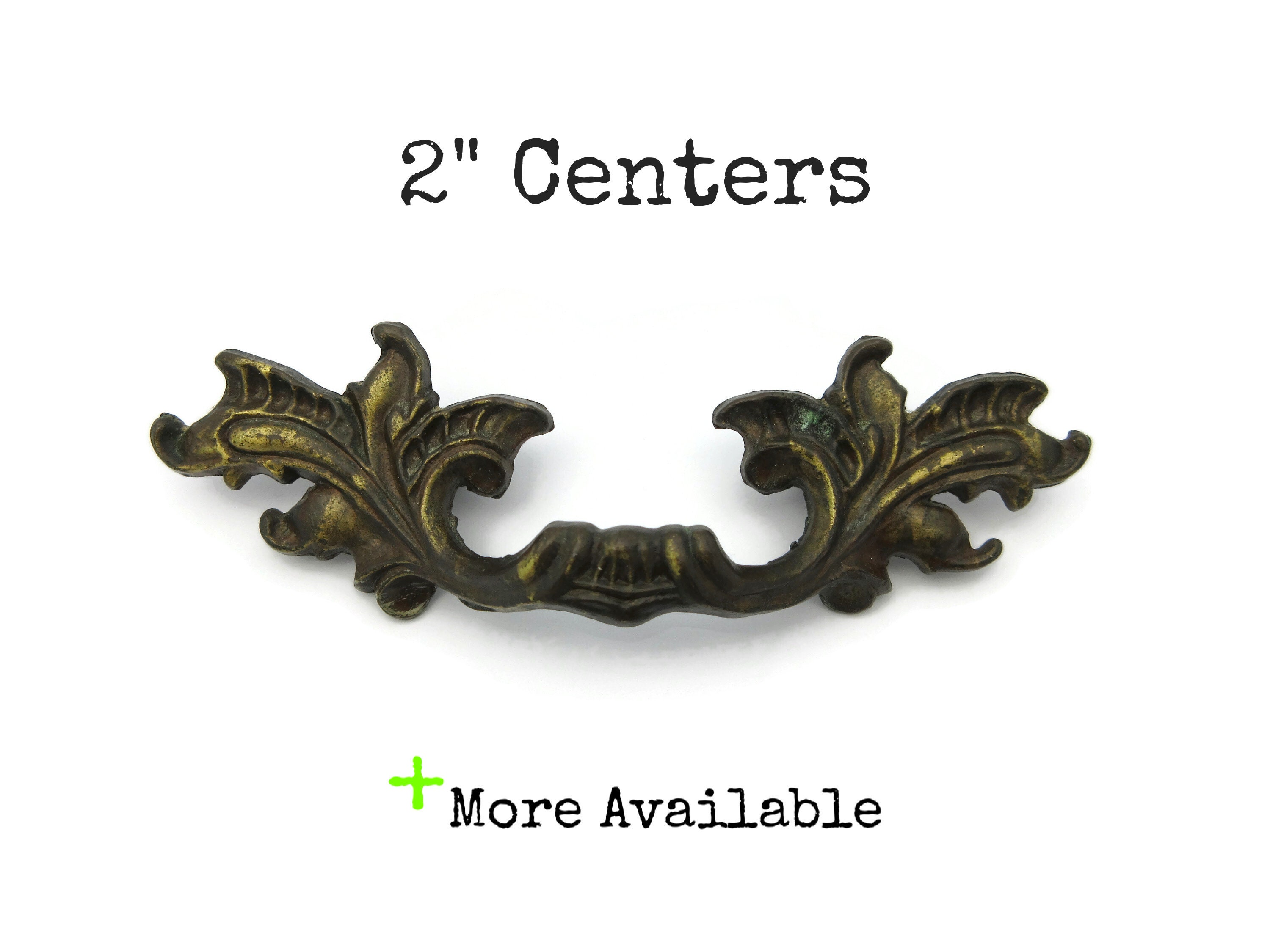 French Provincial Drawer Pulls 2 Inch Center to Center Etsy