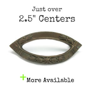Vintage Drawer Pull Just over 2.5" centers Ornate Art Deco Victorian Handle