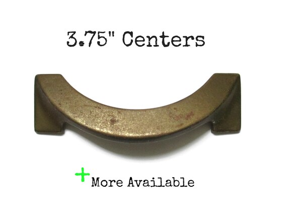 Vintage Art Deco Drawer Pull 3 75 Centers Worn Dark Etsy
