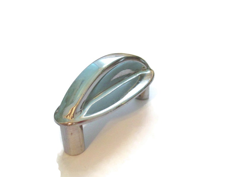 Set of 12 Vintage MCM Drawer Pulls 2 5/32 Centers Chrome Etsy