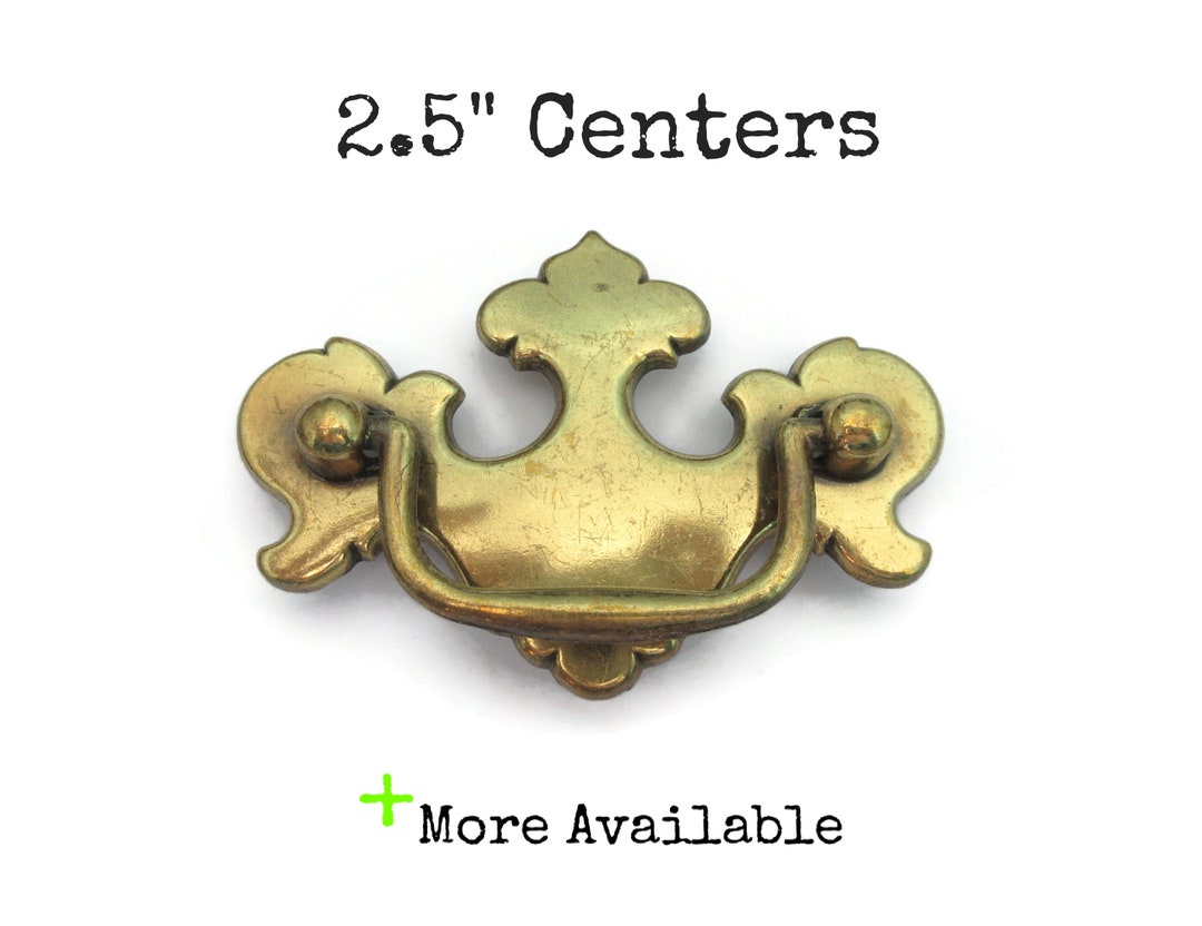 Vintage Drawer Pull 2.5 Centers Chippendale Handle Etsy