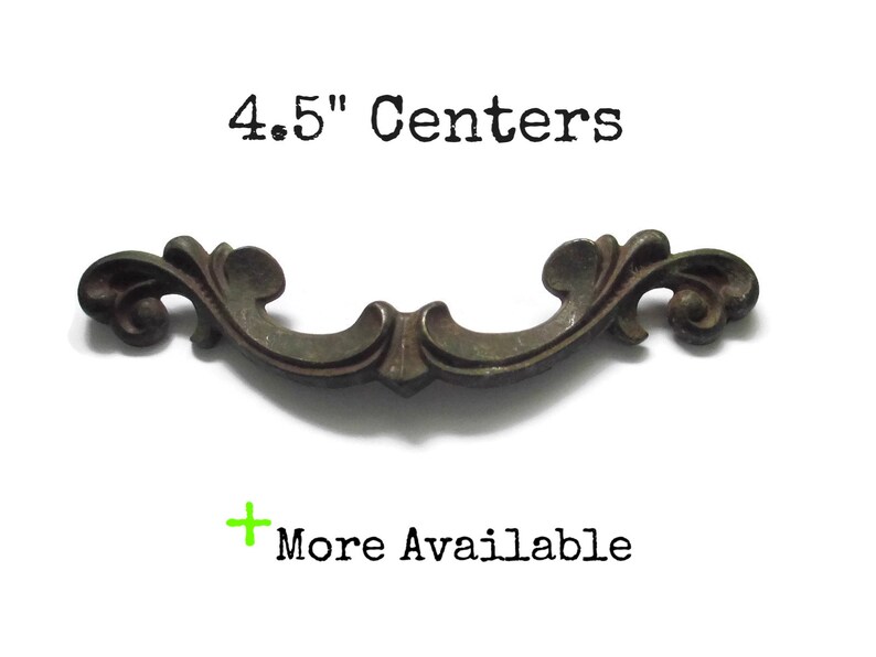 Vintage Large French Provincial Drawer Pull 4 5 Centers Etsy