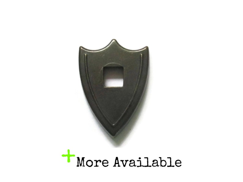 Small furniture Part Shield Shaped Small Escutcheons Cabinet Door Hardware Vintage Backplate Key Hole Cover Dark Antique Brass
