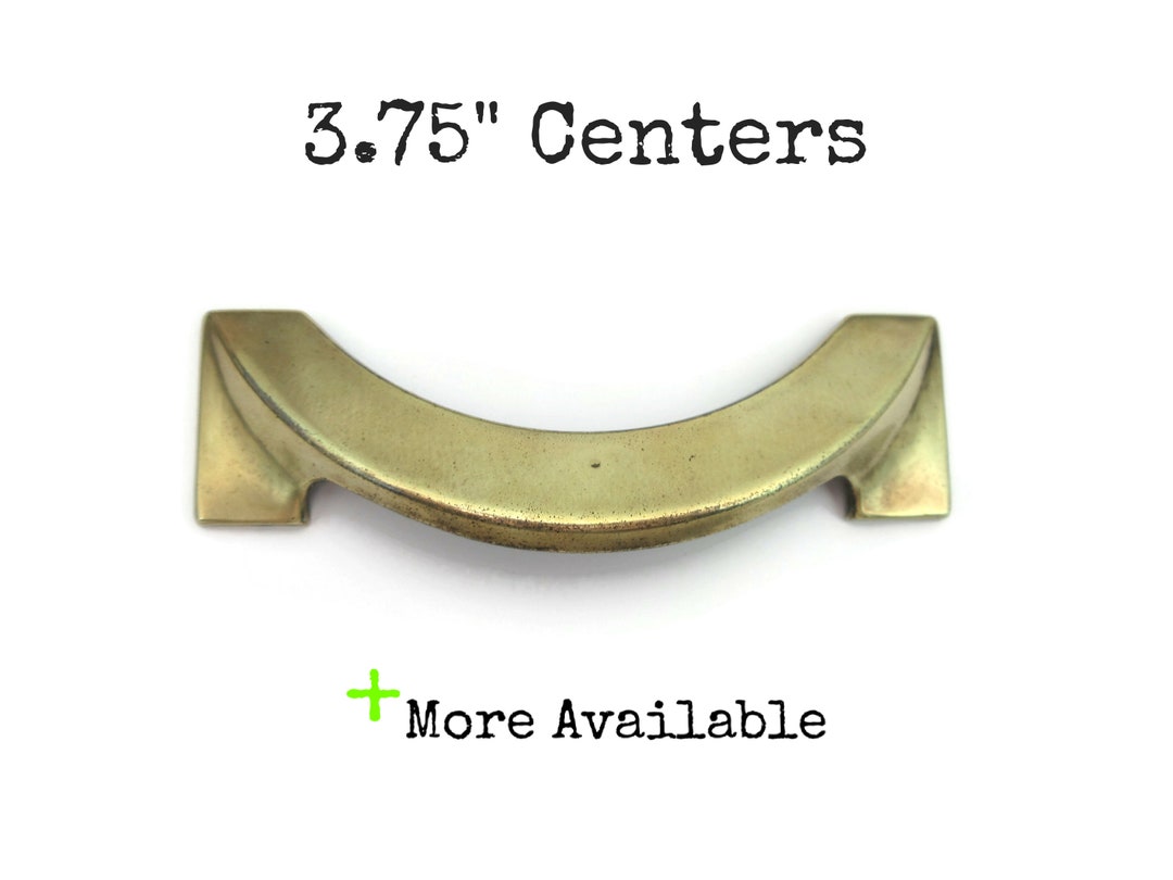 Vintage Art Deco Drawer Pull 3.75 Centers Authentic Old Metal Handle Etsy