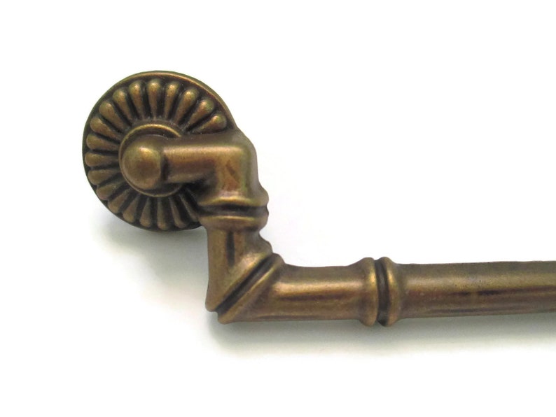 Vintage Drawer Pulls 4.75 centers Faux Bamboo MCM