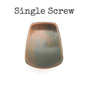 May include: A single screw with a copper finish and a rounded, trapezoid shape. The screw is set against a white background. The text "Single Screw" is printed above the screw.