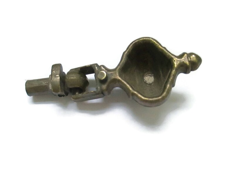 Vintage Brass Drop Pulls Single Screw Drawer Knob or handles Etsy