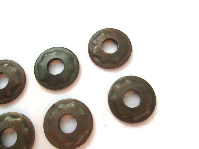 Sets of 8 Small Vintage Round Decorative Washers CLEARANCE Etsy