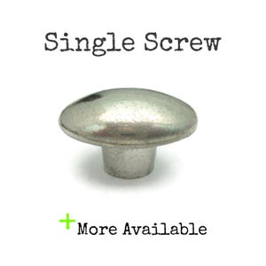 Vintage Small Drawer Knob MCM Silver Tone Oval Atomic Handle Pull