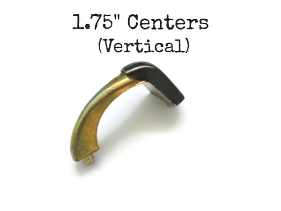 Vintage Cabinet Handle 1 75 Centers Vertical Art Deco Etsy