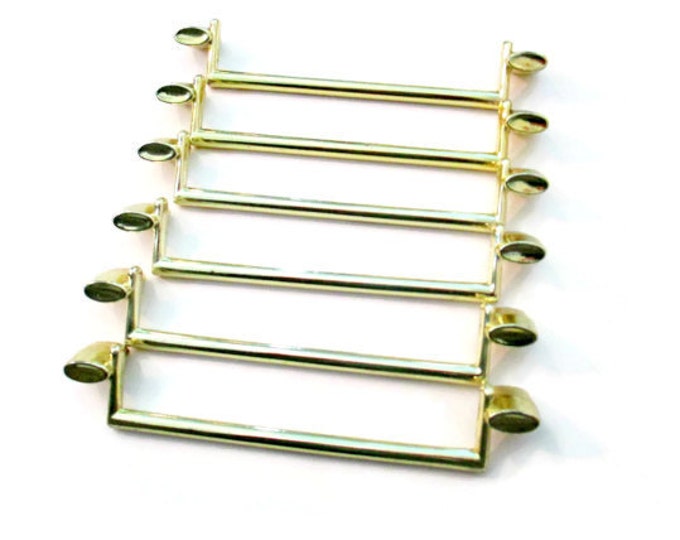 Vintage MCM Drawer Pulls Mid Century Approx 6.25 Centers Lot of 6 6 1/4