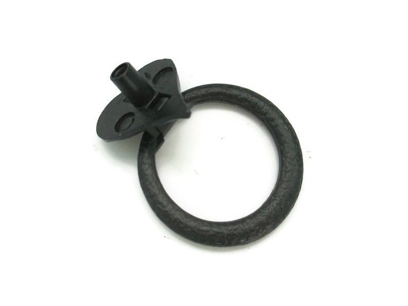 4 Vtg Amerock Drawer Pull Handle Hammered Rustic Gothic Gray Tones 3/" Center NOS