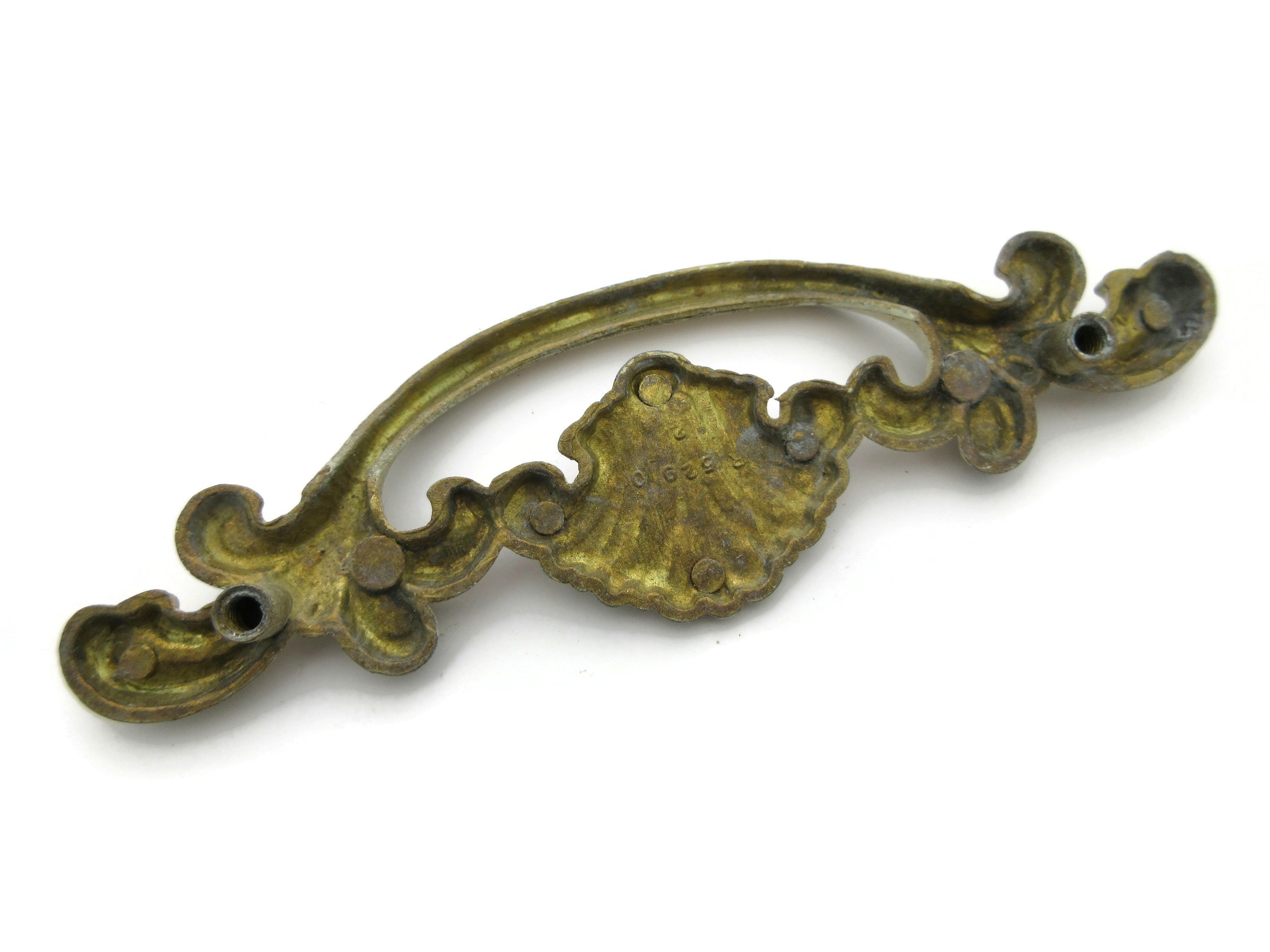 Vintage French Provincial Drawer Pull 4 centers Brass Etsy