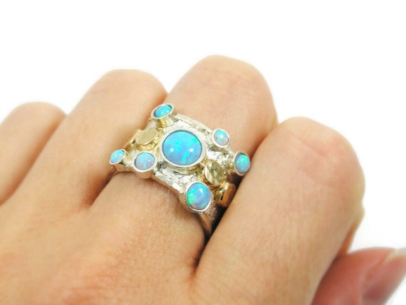 sterling silver opal ring blue nile